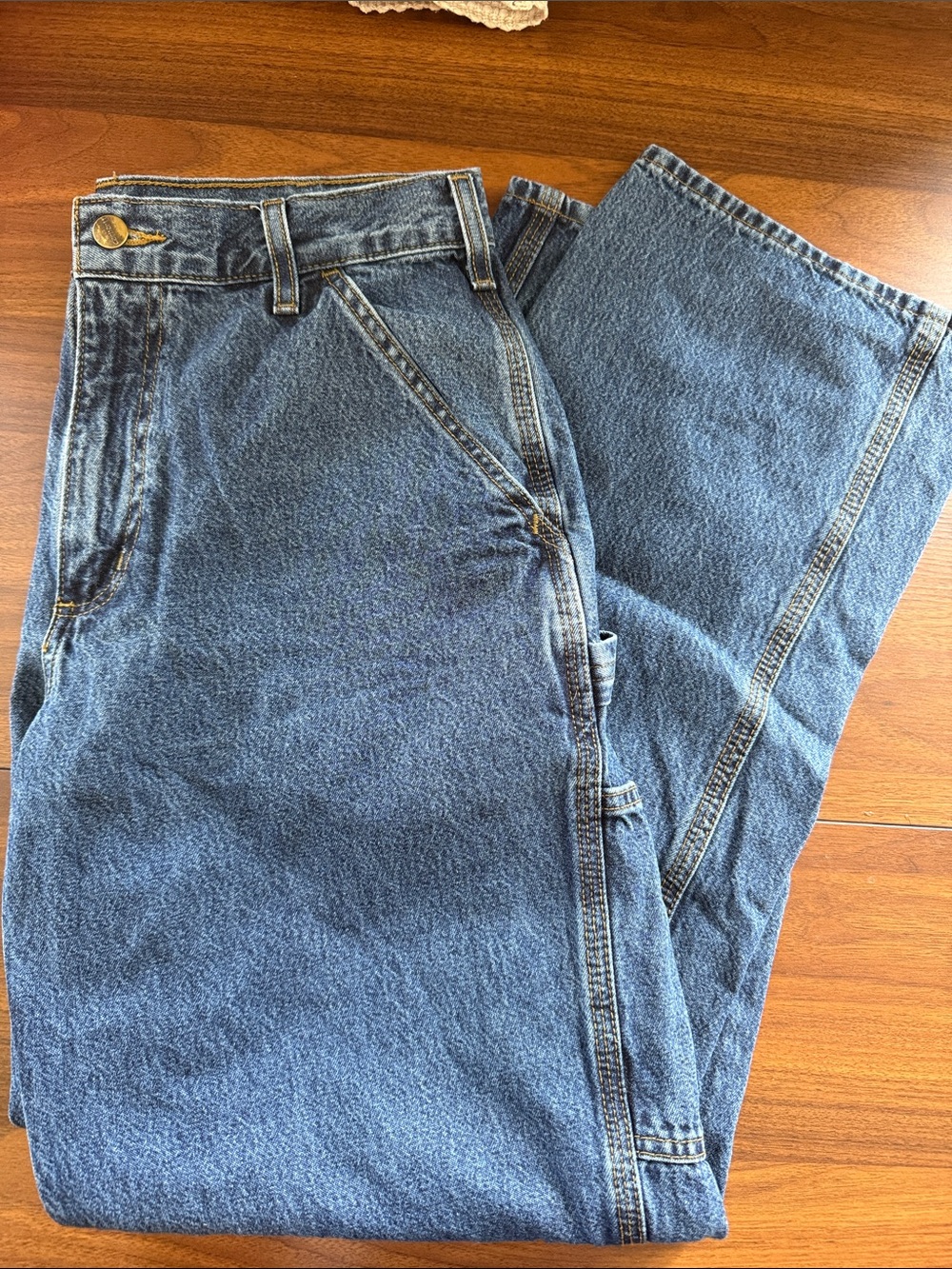 Carhartt Women's Straight Leg Denim Jeans - Medium Blue